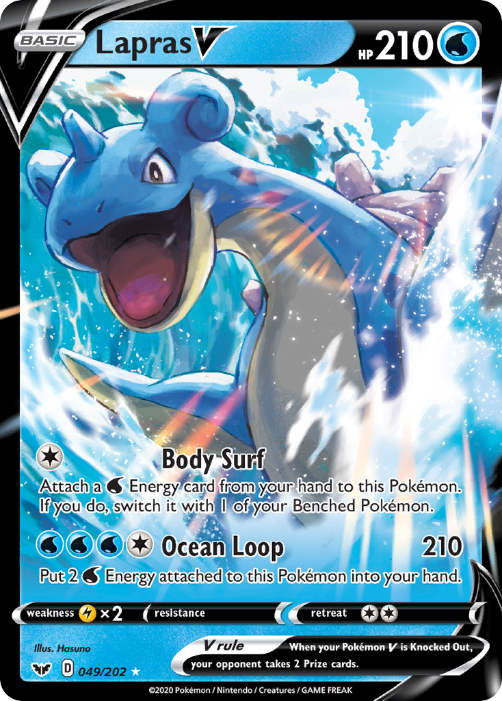 Lapras V (049/202) [Sword & Shield: Base Set] | North Game Den