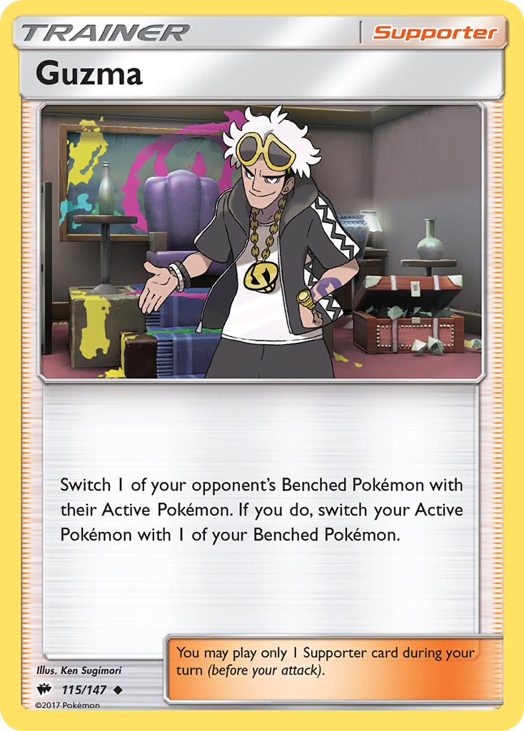 Guzma (115/147) [Sun & Moon: Burning Shadows] | North Game Den