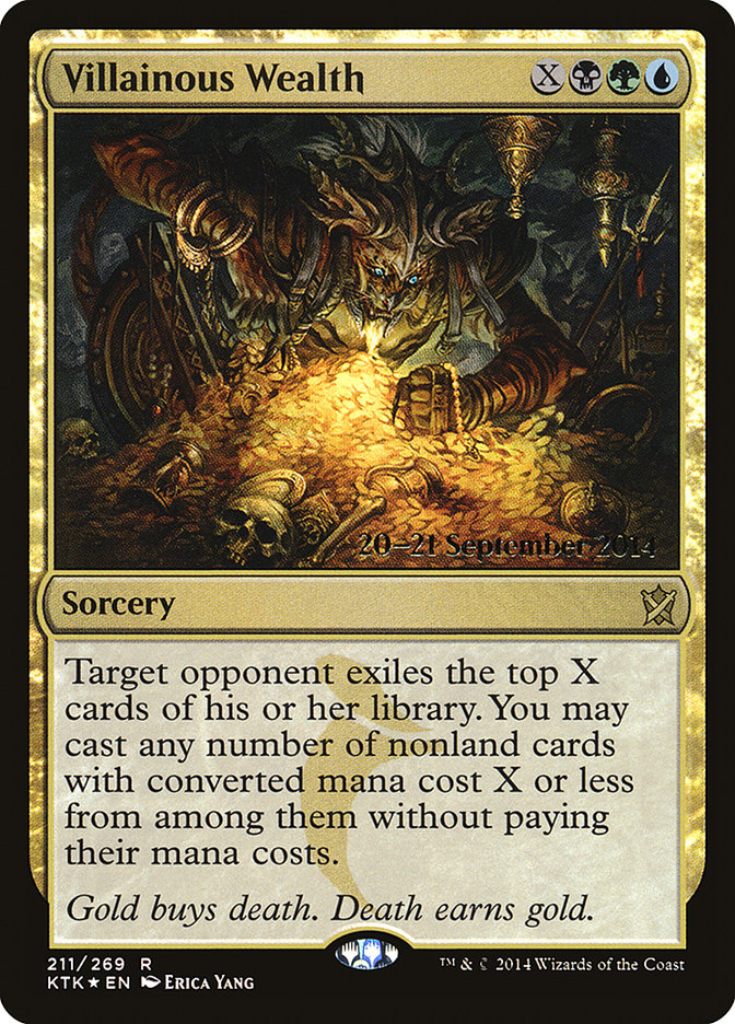 Villainous Wealth  [Khans of Tarkir Prerelease Promos] | North Game Den