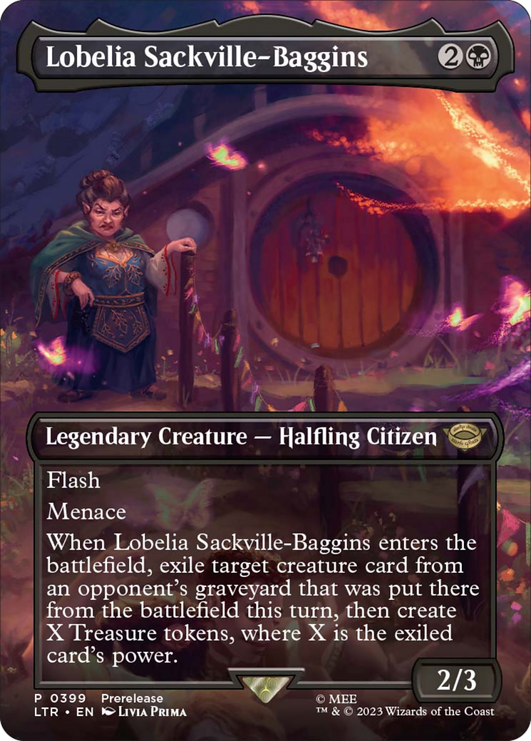 Lobelia Sackville-Baggins (Borderless Alternate Art) [The Lord of the Rings: Tales of Middle-Earth] | North Game Den