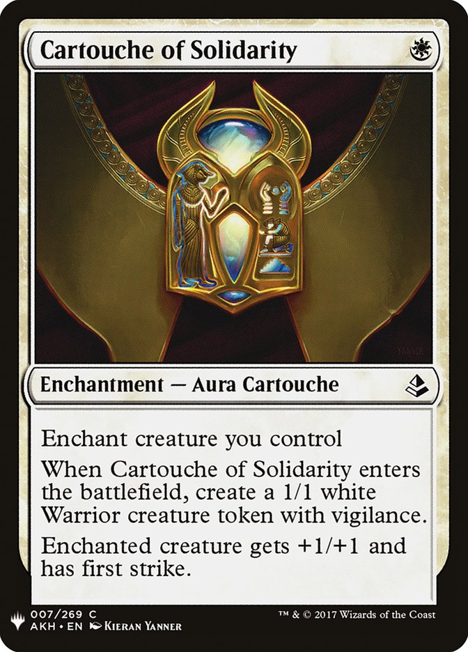 Cartouche of Solidarity [Mystery Booster] | North Game Den