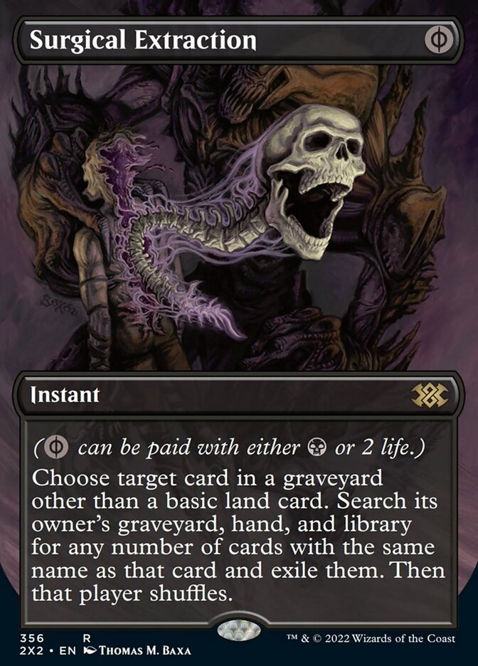 Surgical Extraction (Borderless Alternate Art) [Double Masters 2022] | North Game Den