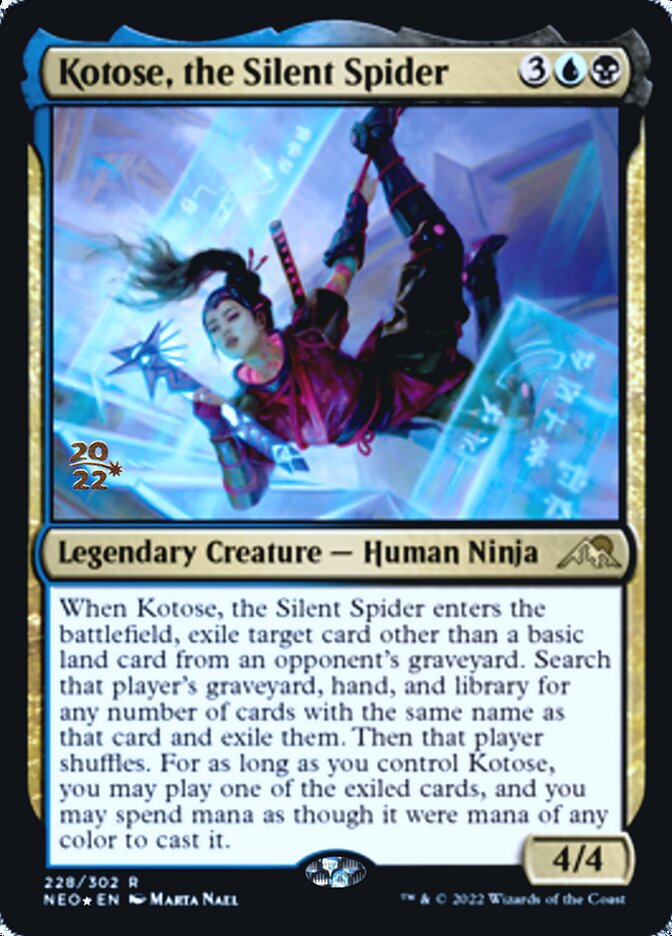 Kotose, the Silent Spider [Kamigawa: Neon Dynasty Prerelease Promos] | North Game Den