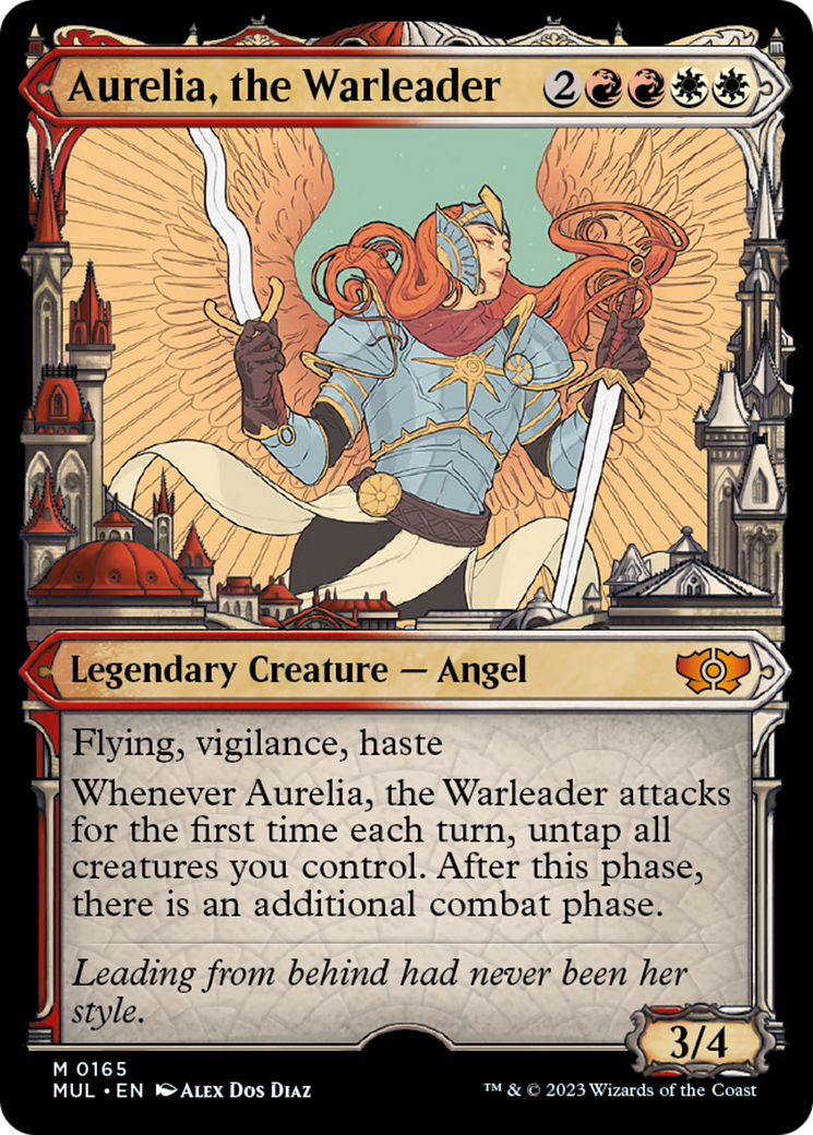 Aurelia, the Warleader (Halo Foil) [Multiverse Legends] | North Game Den