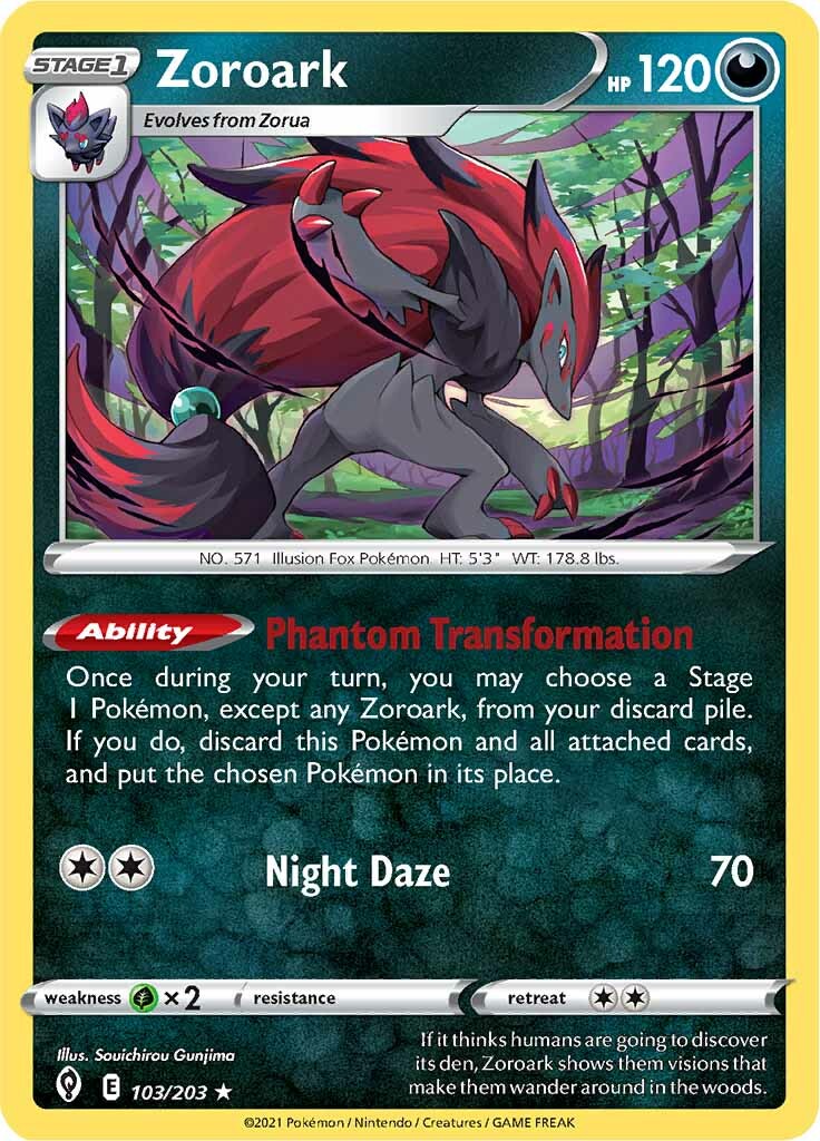 Zoroark (103/203) [Sword & Shield: Evolving Skies] | North Game Den