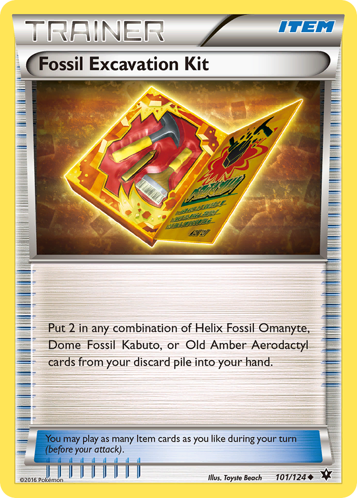 Fossil Excavation Kit (101/124) [XY: Fates Collide] | North Game Den