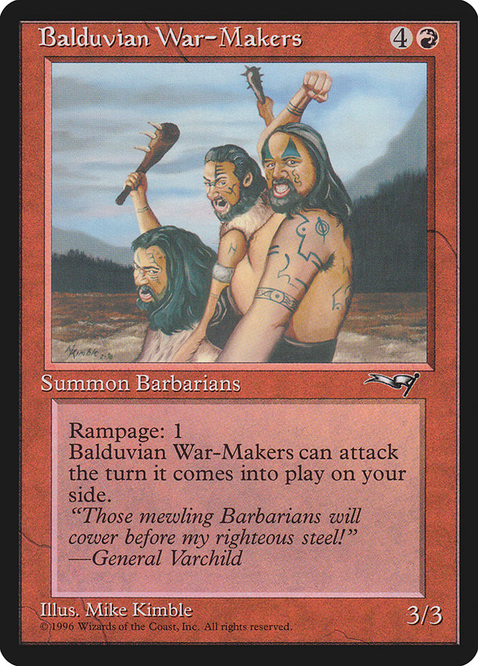 Balduvian War-Makers (Treeline Background) [Alliances] | North Game Den