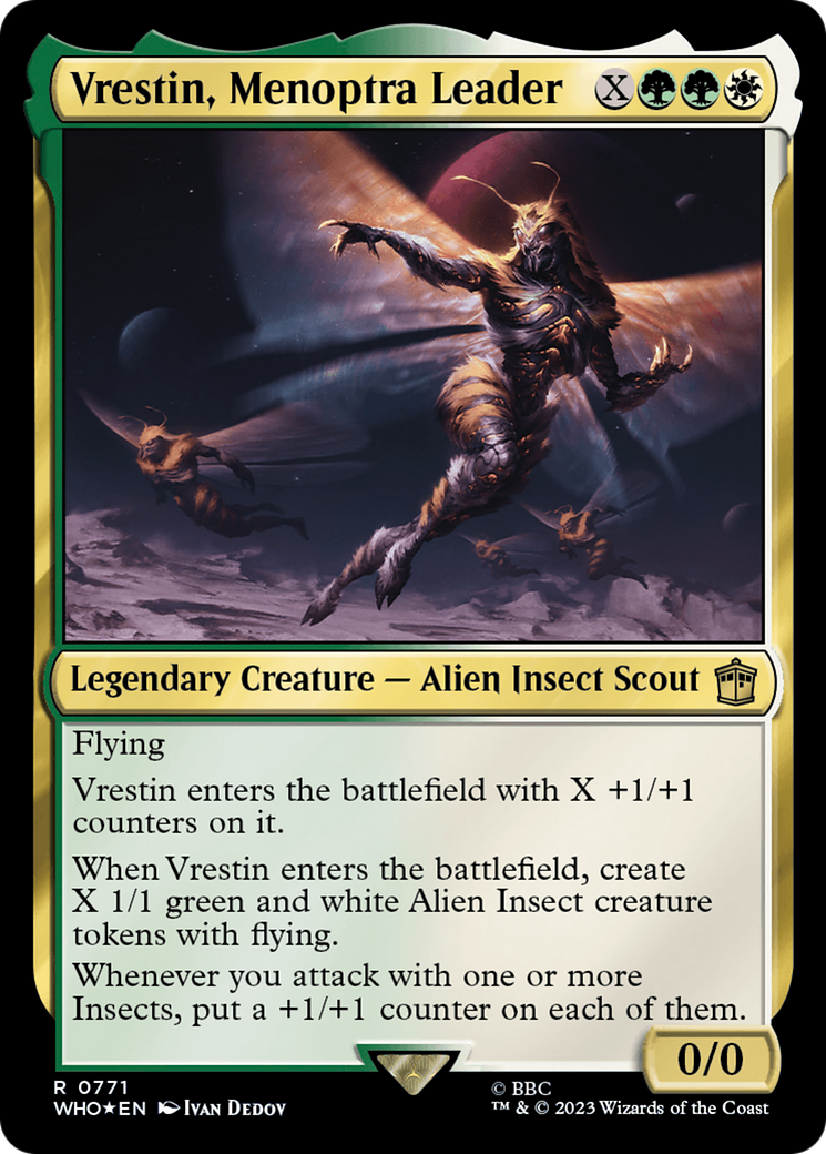 Vrestin, Menoptra Leader (Surge Foil) [Doctor Who] | North Game Den