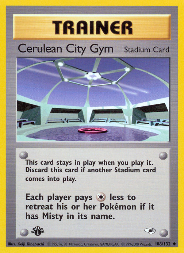 Cerulean City Gym (108/132) [Gym Heroes 1st Edition] | North Game Den