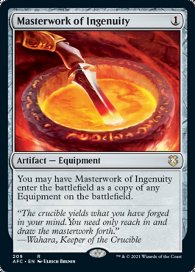 Masterwork of Ingenuity [Dungeons & Dragons: Adventures in the Forgotten Realms Commander] | North Game Den