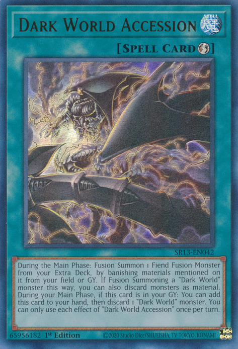 Dark World Accession [SR13-EN042] Ultra Rare | North Game Den