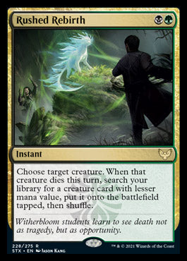 Rushed Rebirth [Strixhaven: School of Mages] | North Game Den