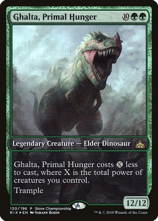 Ghalta, Primal Hunger [Rivals of Ixalan Promos] | North Game Den