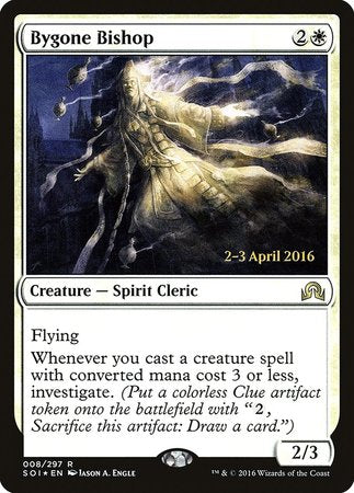 Bygone Bishop [Shadows over Innistrad Promos] | North Game Den