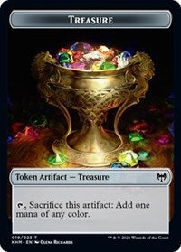 Treasure // Troll Warrior Double-sided Token [Kaldheim Tokens] | North Game Den