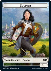 Soldier // Squirrel Double-sided Token [Double Masters Tokens] | North Game Den