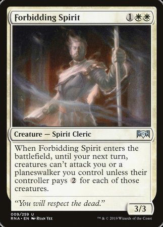 Forbidding Spirit [Ravnica Allegiance] | North Game Den