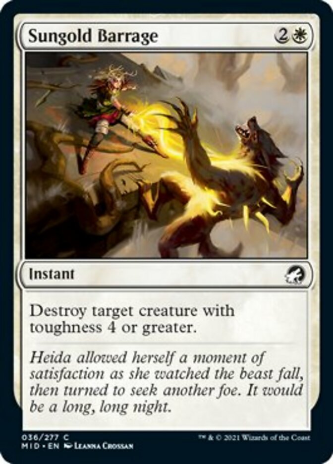 Sungold Barrage [Innistrad: Midnight Hunt] | North Game Den