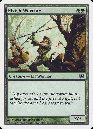 Elvish Warrior [Ninth Edition] | North Game Den