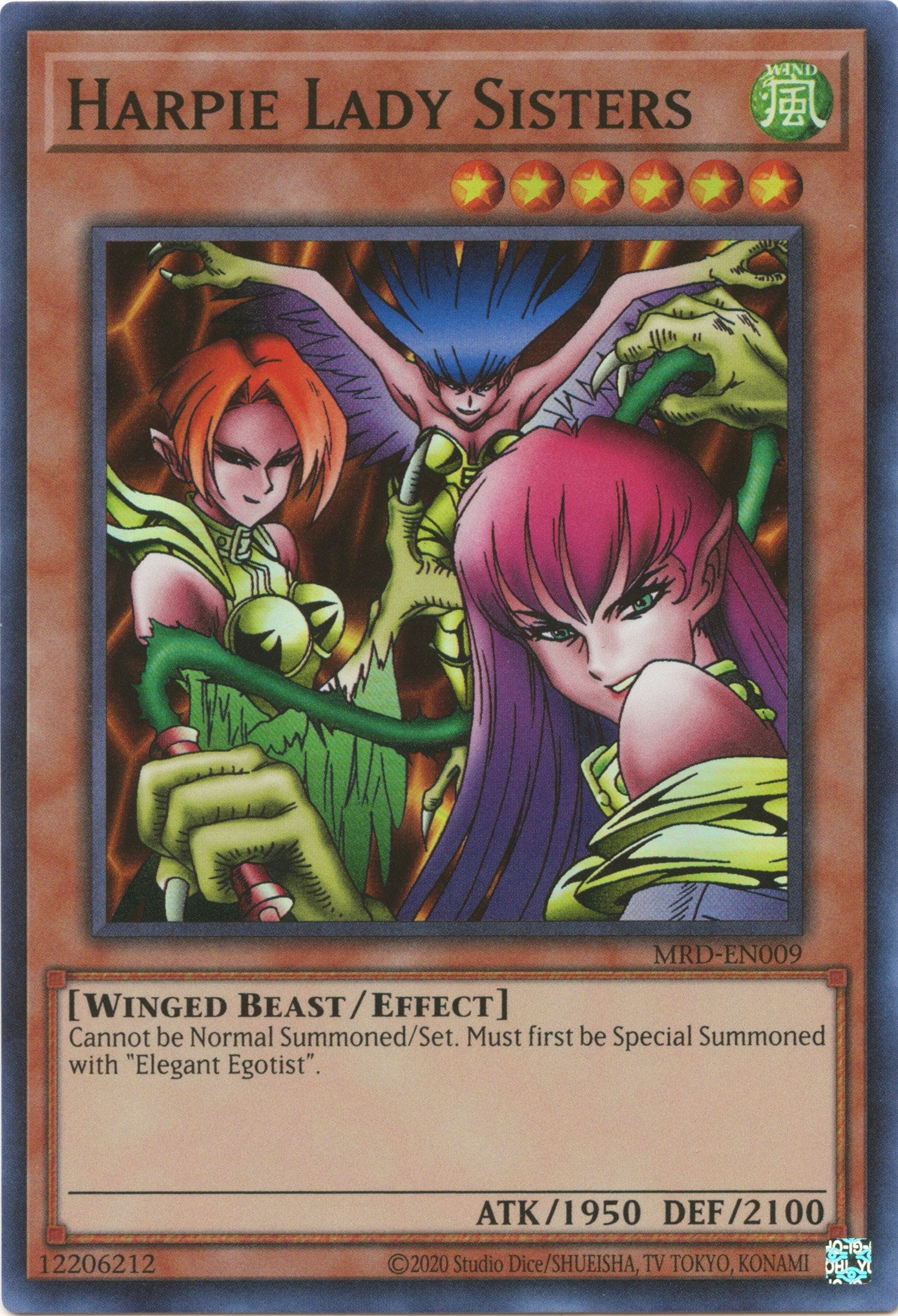 Harpie Lady Sisters (25th Anniversary) [MRD-EN009] Super Rare | North Game Den