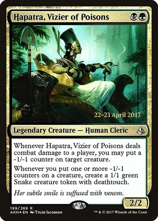 Hapatra, Vizier of Poisons [Amonkhet Promos] | North Game Den
