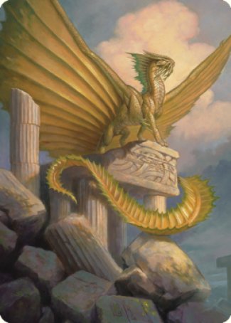 Ancient Gold Dragon Art Card (05) [Commander Legends: Battle for Baldur's Gate Art Series] | North Game Den