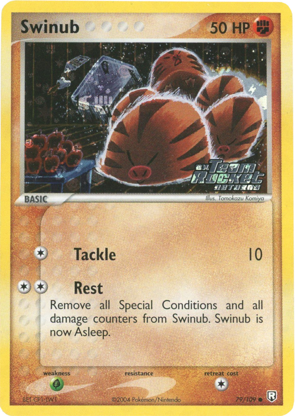 Swinub (79/109) (Stamped) [EX: Team Rocket Returns] | North Game Den