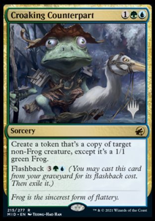 Croaking Counterpart (Promo Pack) [Innistrad: Midnight Hunt Promos] | North Game Den