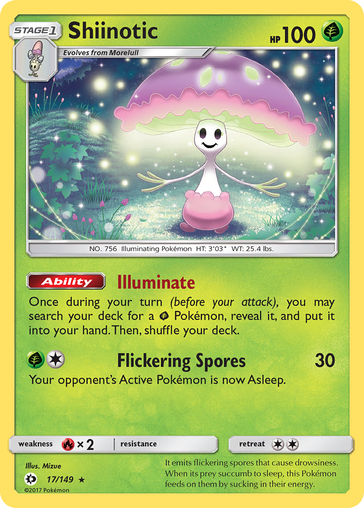 Shiinotic (17/149) [Sun & Moon: Base Set] | North Game Den