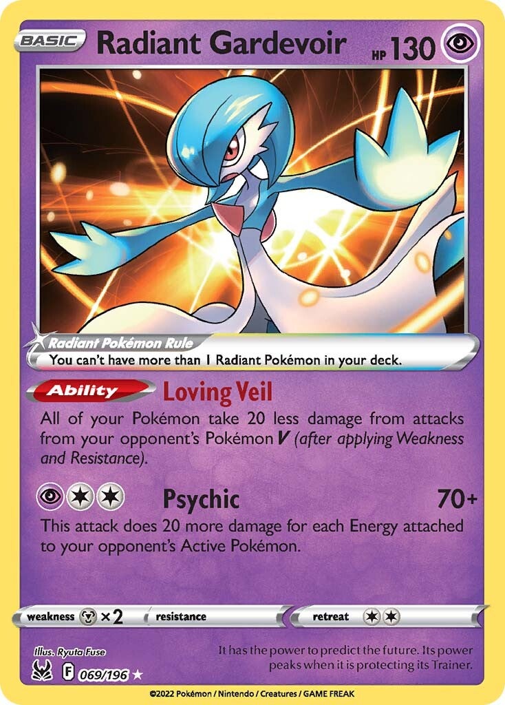 Radiant Gardevoir (069/196) [Sword & Shield: Lost Origin] | North Game Den
