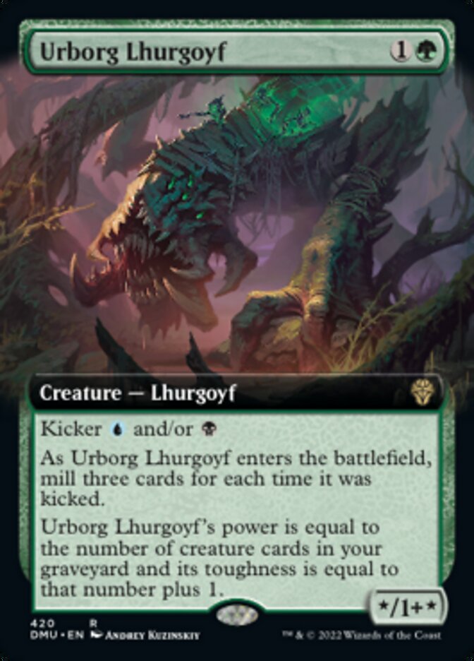 Urborg Lhurgoyf (Extended Art) [Dominaria United] | North Game Den