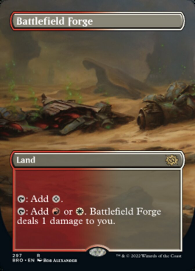 Battlefield Forge (Borderless Alternate Art) [The Brothers' War] | North Game Den