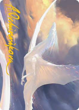 Timeless Dragon Art Card (Gold-Stamped Signature) [Modern Horizons 2 Art Series] | North Game Den