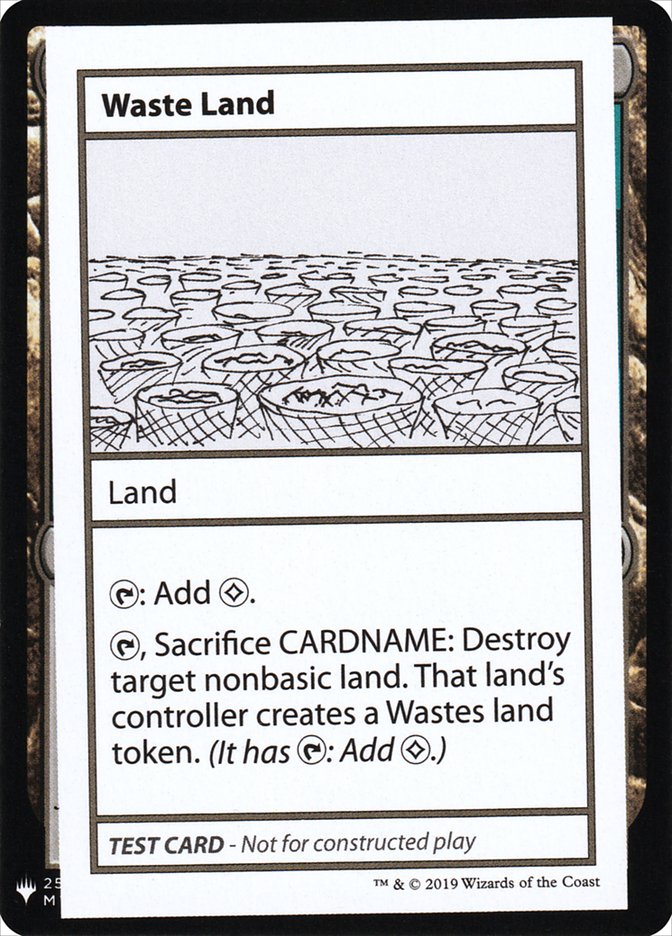 Waste Land [Mystery Booster Playtest Cards] | North Game Den