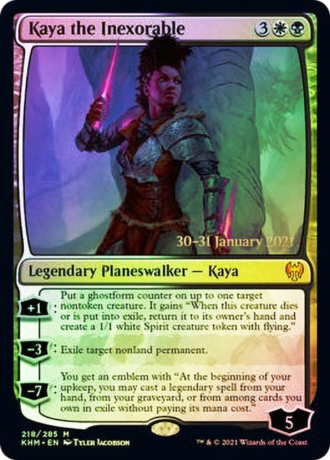 Kaya the Inexorable  [Kaldheim Prerelease Promos] | North Game Den