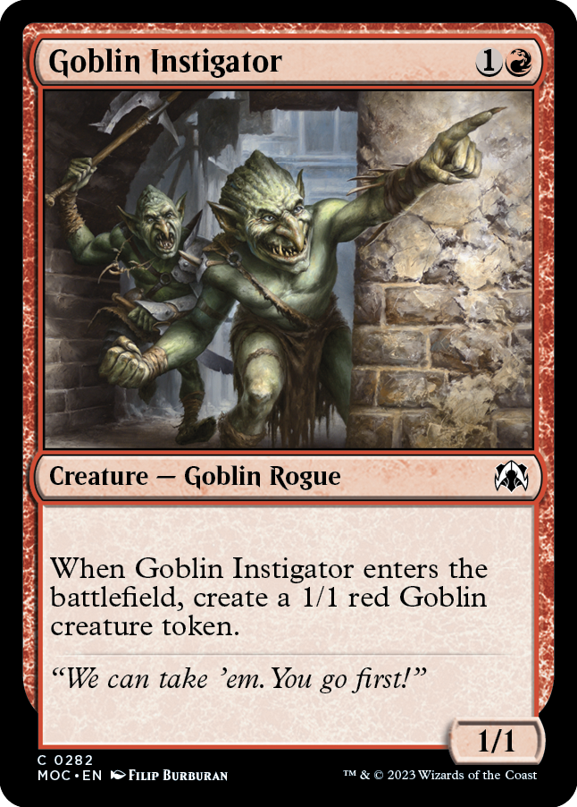 Goblin Instigator [March of the Machine Commander] | North Game Den