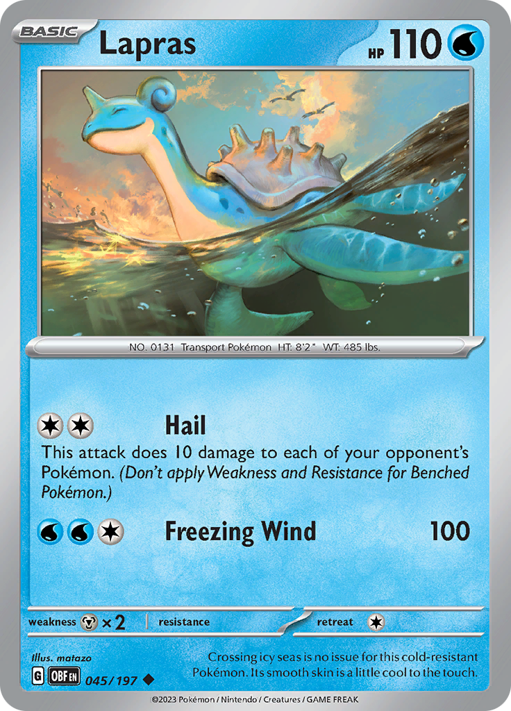 Lapras (045/197) [Scarlet & Violet: Obsidian Flames] | North Game Den