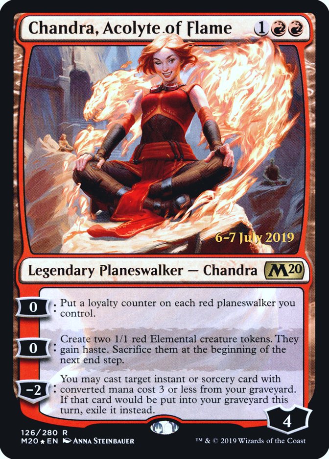 Chandra, Acolyte of Flame  [Core Set 2020 Prerelease Promos] | North Game Den