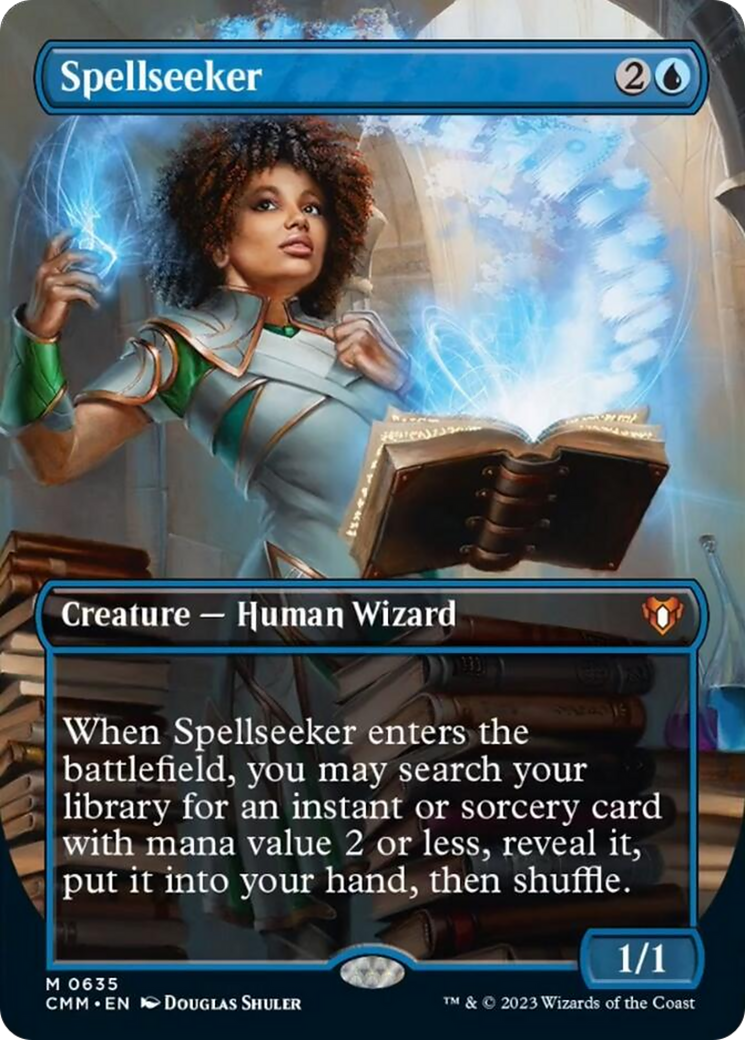 Spellseeker (Borderless Alternate Art) [Commander Masters] | North Game Den
