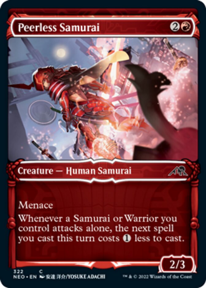 Peerless Samurai (Showcase Samurai) [Kamigawa: Neon Dynasty] | North Game Den