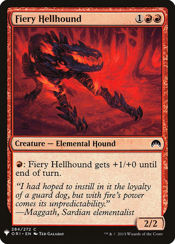 Fiery Hellhound [Mystery Booster] | North Game Den