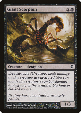Giant Scorpion [Zendikar] | North Game Den