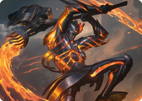 Forgehammer Centurion Art Card [Phyrexia: All Will Be One Art Series] | North Game Den