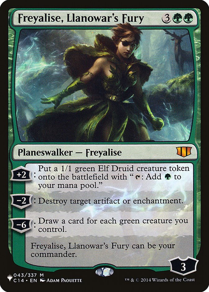 Freyalise, Llanowar's Fury [The List] | North Game Den