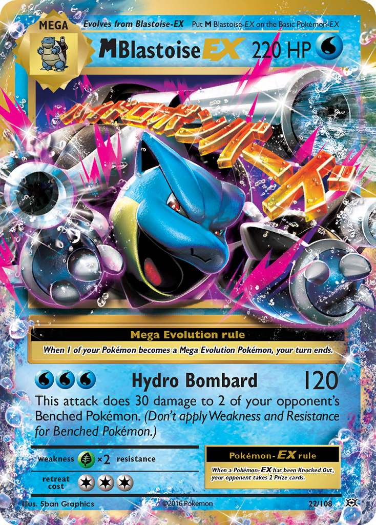 M Blastoise EX (22/108) [XY: Evolutions] | North Game Den