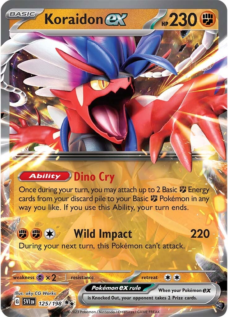 Koraidon ex (125/198) (Jumbo Card) [Scarlet & Violet: Base Set] | North Game Den