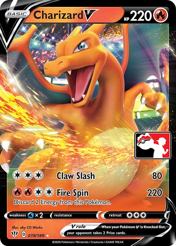 Charizard V (019/189) [Prize Pack Series One] | North Game Den