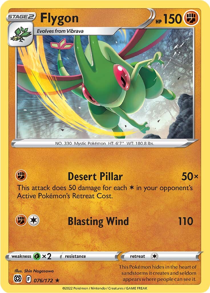 Flygon (076/172) [Sword & Shield: Brilliant Stars] | North Game Den