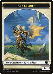 Kor Soldier // Pegasus Double-sided Token [Commander 2014 Tokens] | North Game Den