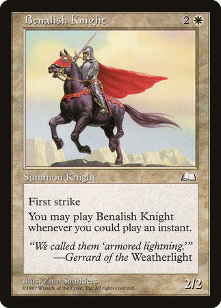 Benalish Knight [Weatherlight] | North Game Den